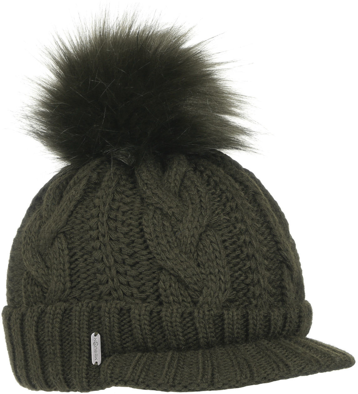 Czapka Britta Cable Knit by McBURN, ciemnozielony, One Size