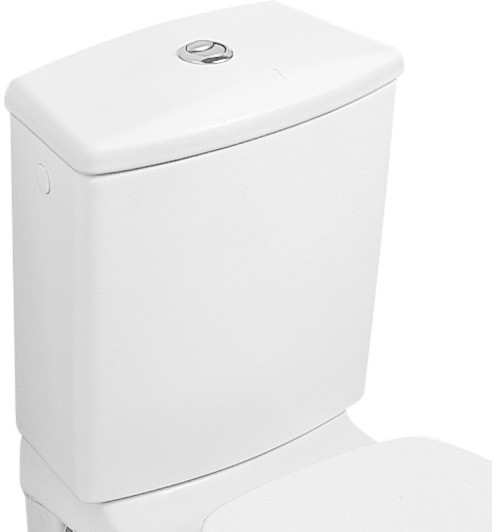 Villeroy & Boch O.Novo Spłuczka z powłoką CeramicPlus biała Weiss Alpin 7796G1R1