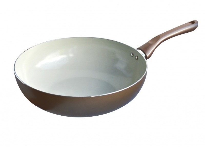Toro Patelnia WOK z powierzchnią ceramiczną Champagne, 28 cm