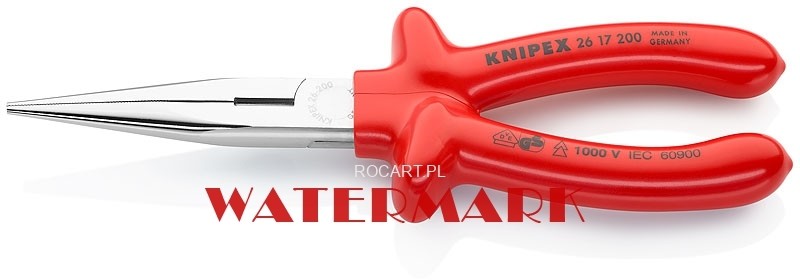 Knipex 26 17 200 Szczypce tnące półokrągłe VDE 26 17 200