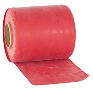 Rolyan rolyan taśma gimnastyczne, o średniej wytrzymałości, 46 m, czerwony 091145457