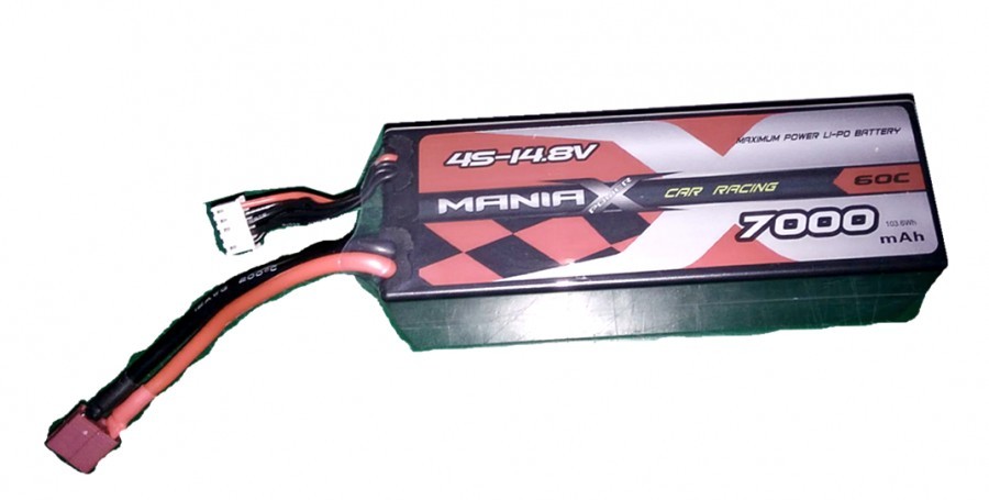 ManiaX 7000mAh 14.8V 60C HardCase ManiaX MXP4S-7000-60C