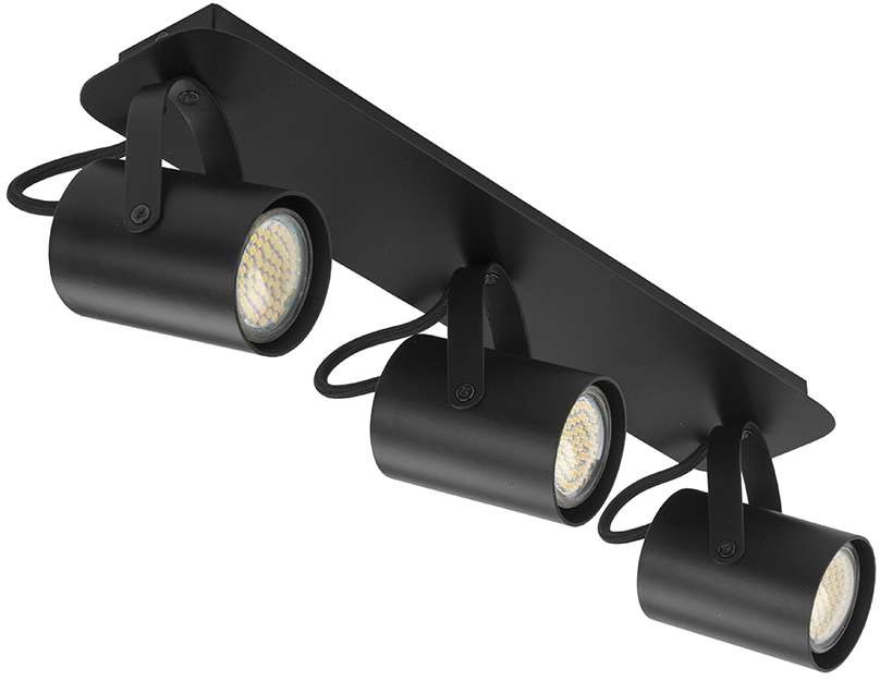 Sigma KAMERA Czarny 3 plafon - Lampa sufitowa 3x GU10 (max 25W) 32557