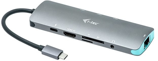 i-tec USB-C Metal Nano Docking Station 4K HDMI LAN + Power Delivery 100 W C31NANODOCKLANPD