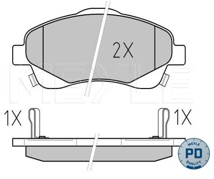 Wulf Gaertner Autoparts Zestaw klocków hamulcowych, hamulce tarczowe Wulf Gaertner Autoparts 025 237 6819/PD