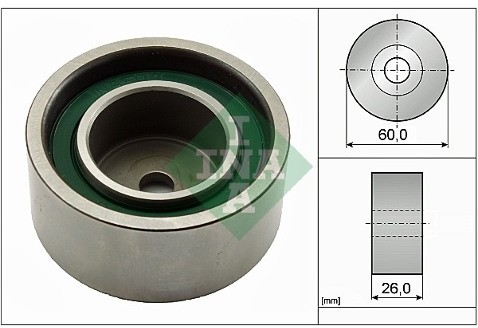 INA rolka kierunkowa / prowadząca, pasek klinowy zębaty 532 0367 20