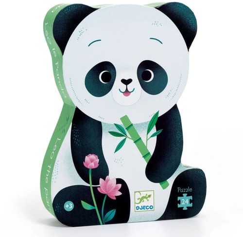 Djeco Puzzle Tekturowe PANDA LEO 24 elementów DJ07282