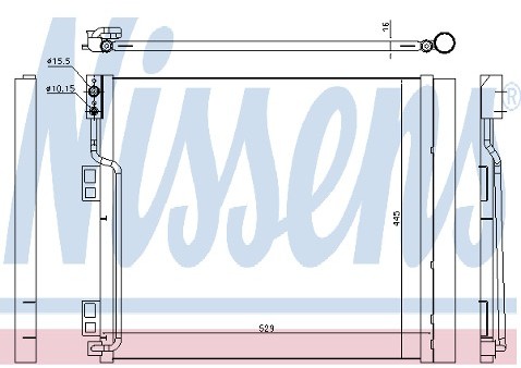 NISSENS Skraplacz, klimatyzacja 940386