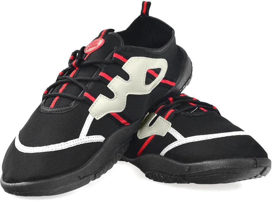 Aqua Speed Obuwie plażowe czarno szaro czerwone 19A