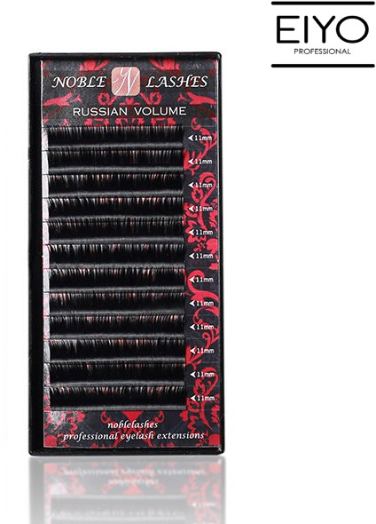 NobleLashes Rzęsy Russian Volume D 0,07 (długość 12) Noble Lashes