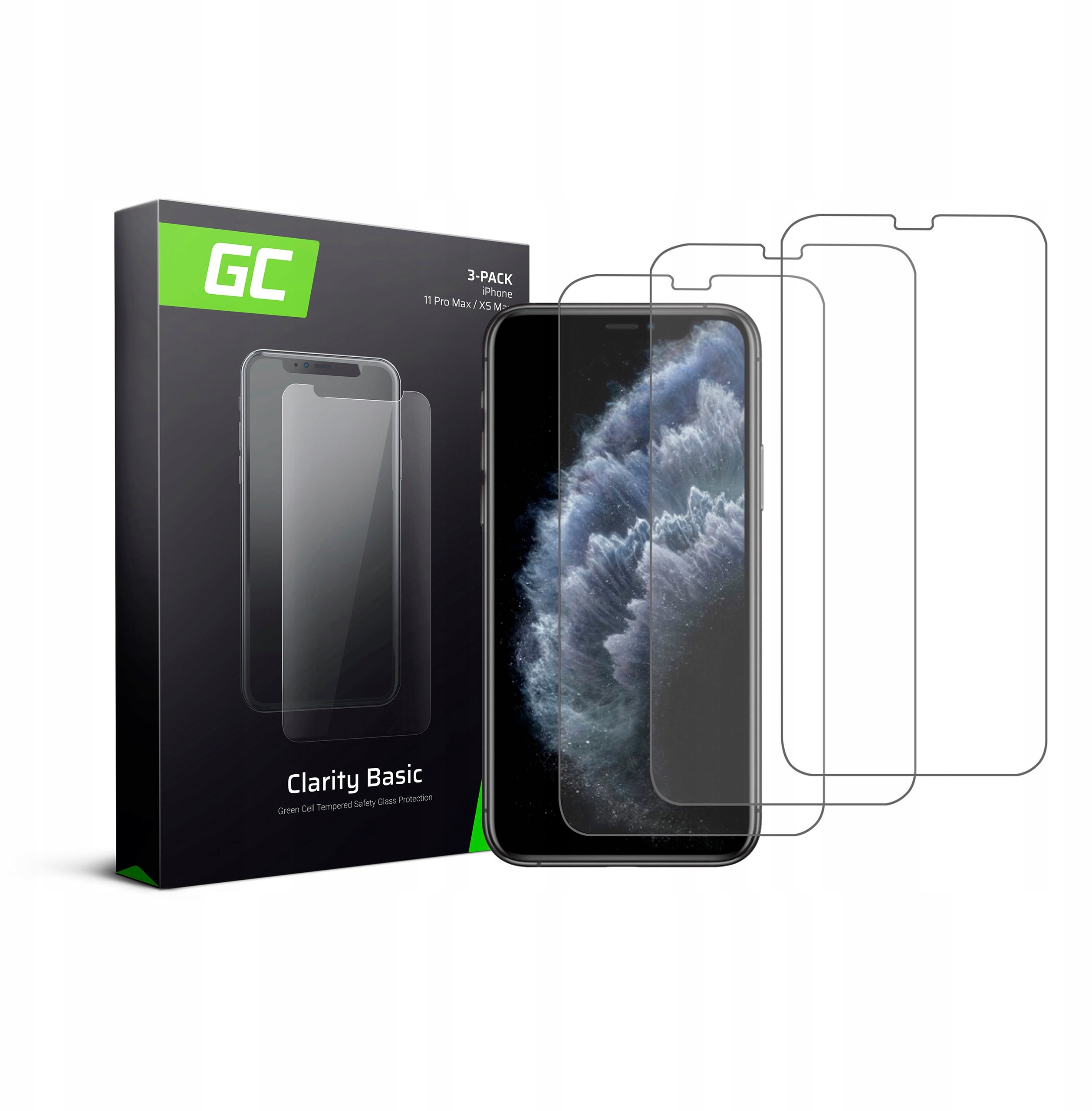 3x Szkło hartowane iPhone 11 Pro Max / Xs Max