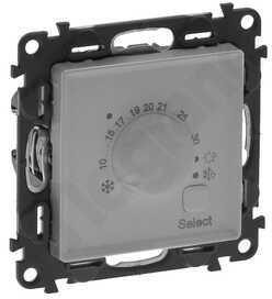 Legrand Termostat pokojowy Valena Life 752333 aluminium