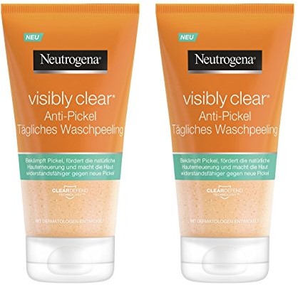 Neutrogena Visibly Clear Anti-wspinaczka) codziennego prania peeling/peeling twarz, która zapewnia przed wspinaczka)/2 X 150 ML 90606