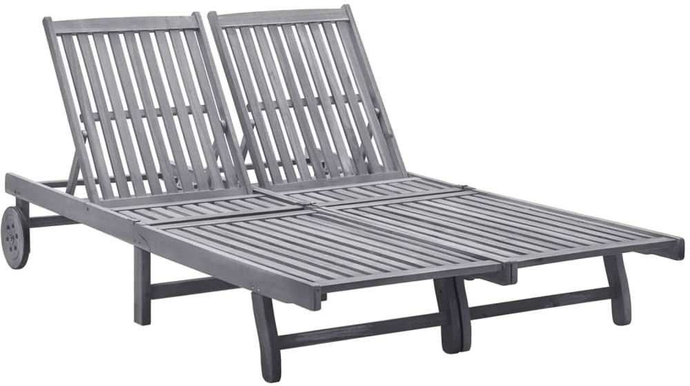 vidaXL Leżaki, 2 szt., lite drewno akacjowe 311874