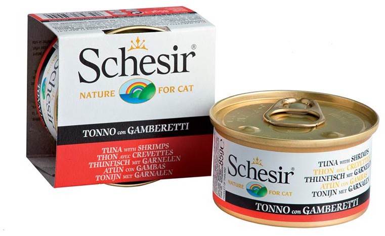 Schesir Tuńczyk z krewetkami w galaretce 6x50g