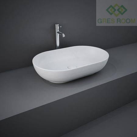 RAK Ceramics Ceramics FEELING UMYWALKA SLIM NABLATOWA OWALNA 55X35 CM BIAŁY MAT (500) FEECT5500500A