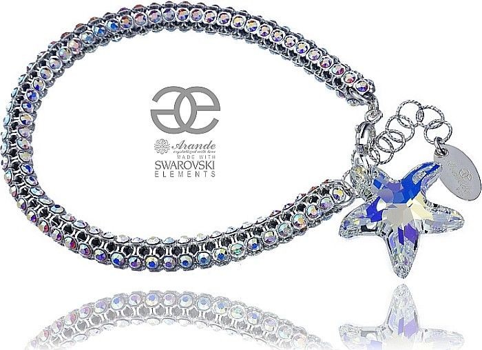 Swarovski Arande Piękna Bransoletka AURORA STARFISH CRYSTALLIZED 700503