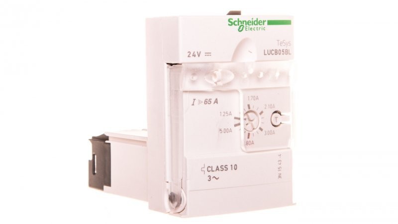 Schneider Electric Blok wyzwalacza 3-biegunowy ochrona silnika 1,5-5A 24V DC LUCB05BL LUCB05BL