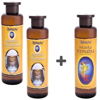 Zabłocka Zestaw 2 x Mgiełka solankowa 950 ml + Solanka termalna do kąpieli 950 ml
