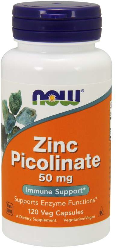 Now Foods NOW Zinc Picolinate 50mg 120vegcaps
