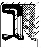 CORTECO Pierścień uszczelniający wału, różnicowy CORTECO 12014159B