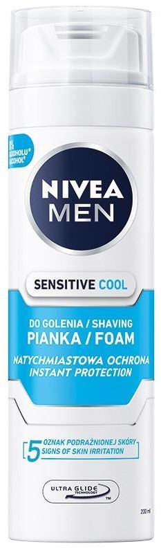Nivea Men Sensitive Cool chłodząca pianka do golenia 200ml 94002-uniw
