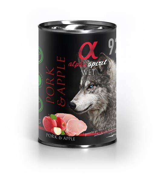Alpha Spirit Adult All Breed Pork & Apple 150g - mokra karma dla dorosłych psów wszystkich ras wieprzowina i jabłko 150g