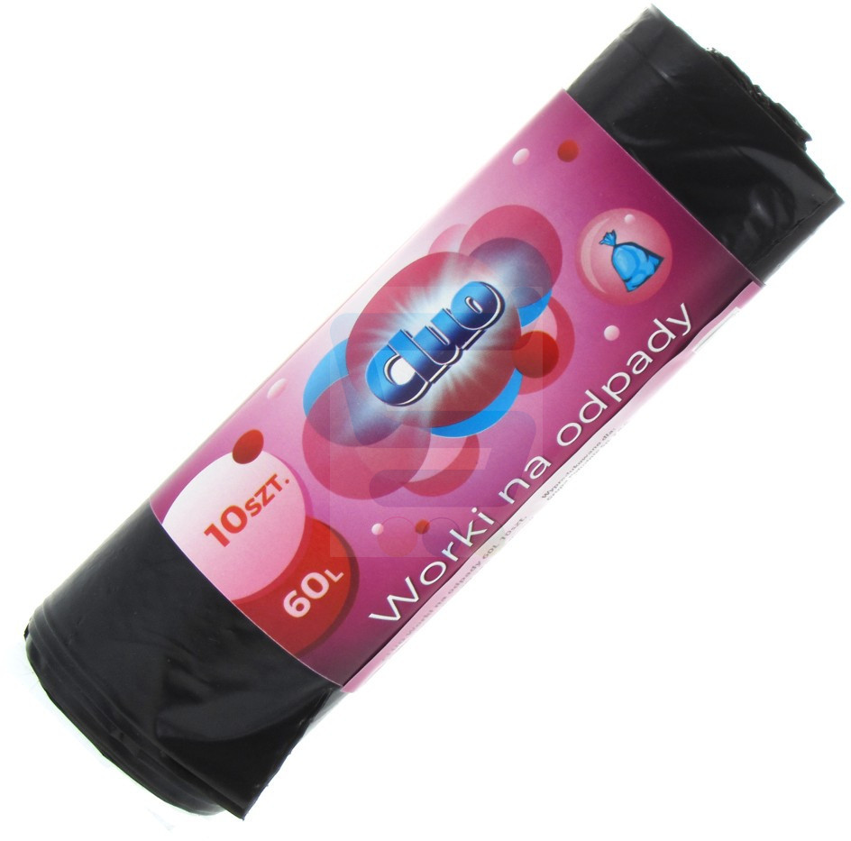 Cluo Worki na śmieci 60 L czarne 10 szt.