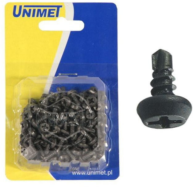 UNIMET WKRĘT SAMOWIERTNY FOSFATYZOWANY 3.9*9.5MM OP-200SZT 505 3.9*9.5M [6693408]