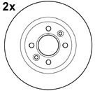 Mapco mapco 15116/2 tarcza hamulcowa 15116/2