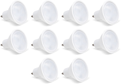 KOMPLET ŻARÓWKA LED GU10 5W | SMD2835 | BIAŁY ZIMNY 10szt KOMPLET-5W-GU10 CW