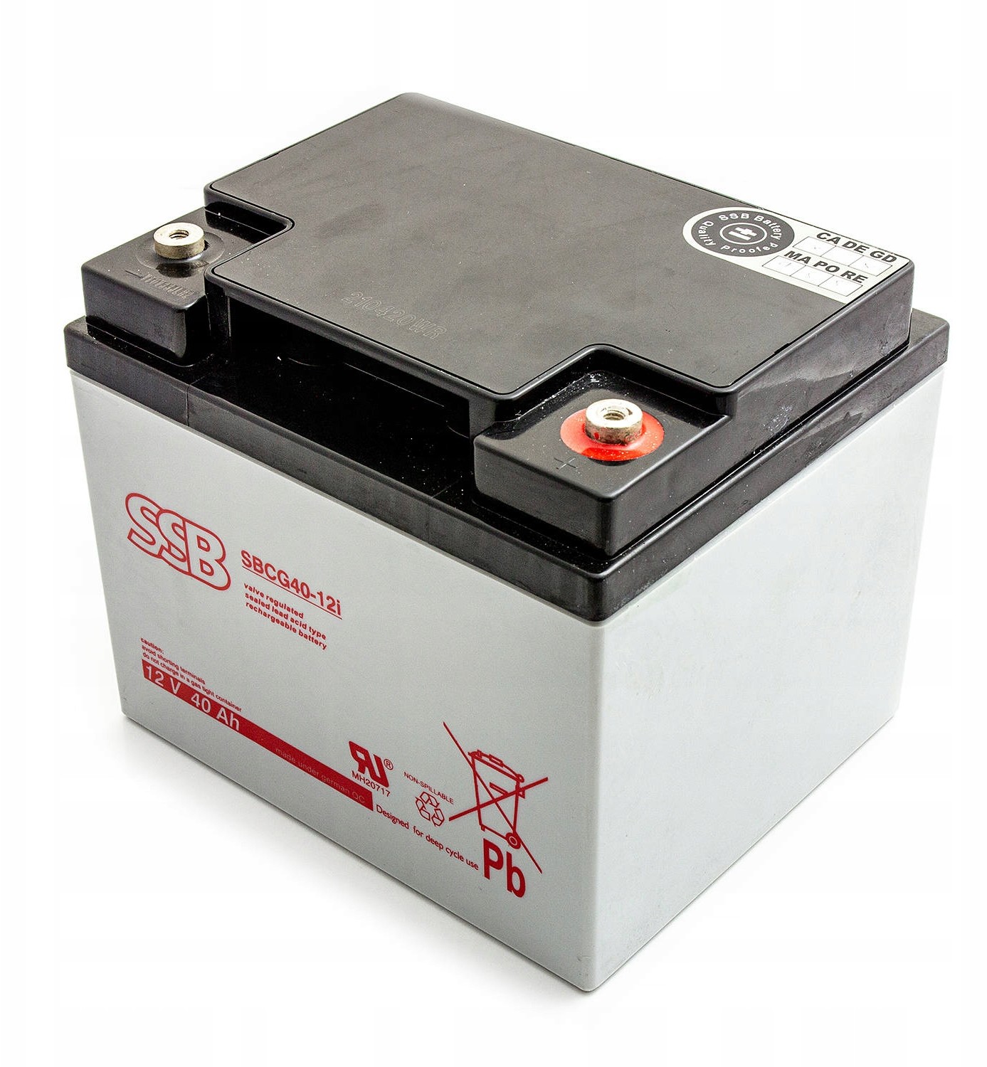 SSB Akumulator Sbcg 40-12I 12V 40Ah żelowy