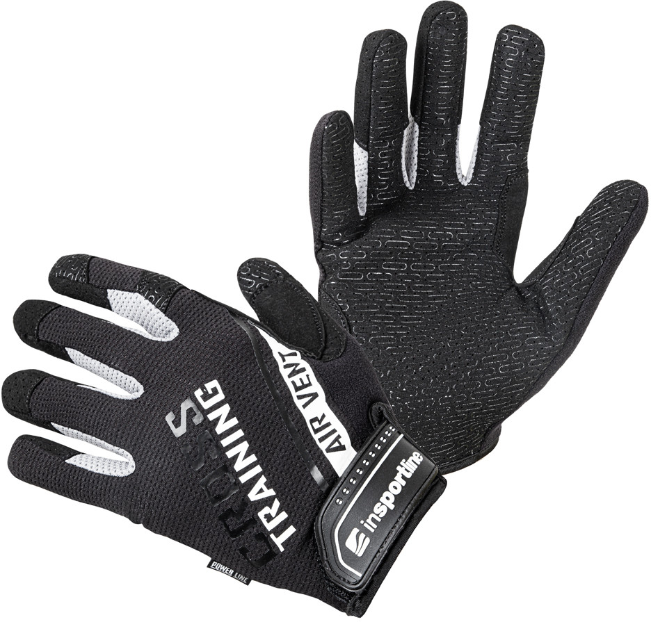 INSPORTLINE Rękawice fitness do treningu Taladaro, Czarno-biały, 3XL 21445-3XL