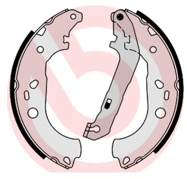 BREMBO Zestaw szczęk hamulcowych S 24 534