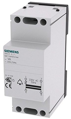 Siemens transformator 4 AC3 dzwonek usec 8/12vca isec 1,0/0,6 4AC3208-1