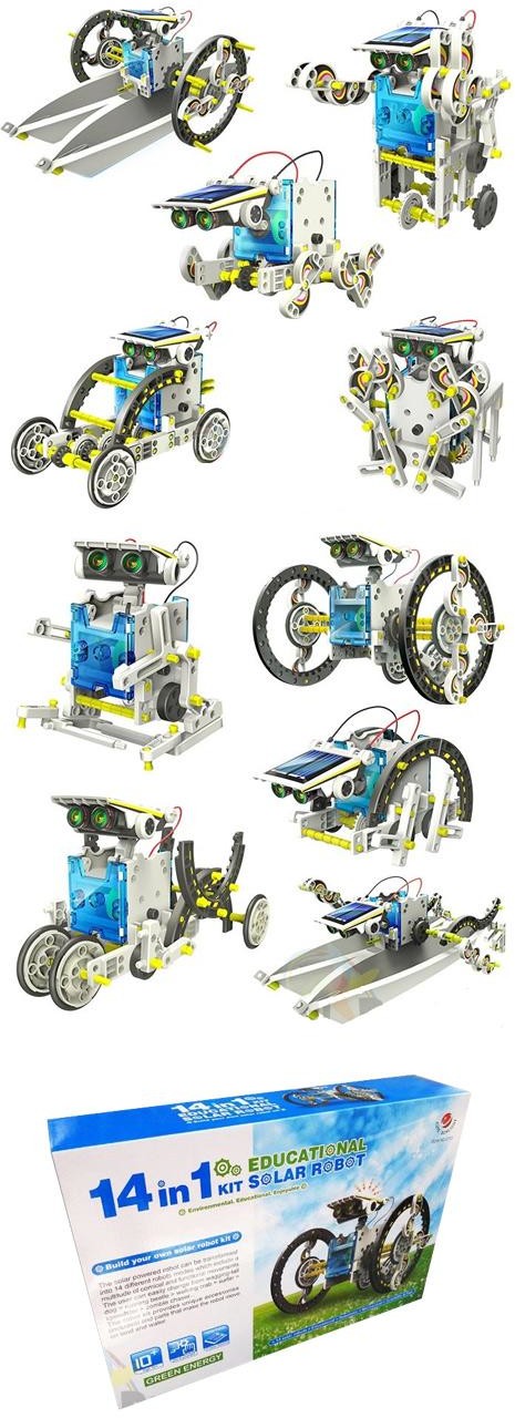 Edukacyjny Robot/Zestaw Solarny 14w1!