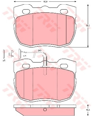TRW KFZ Ausruestung GmbH) KFZ Ausruestung GmbH) GDB1093 GDB1093