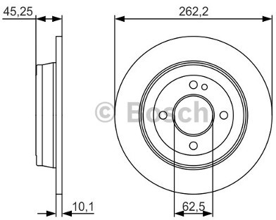 BOSCH Tarcze hamulcowe (komplet 2 sztuk) 0 986 479 A44