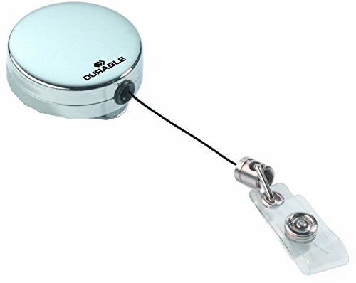 Durable JoJo Chrome Quadro 832823 zawieszka na identyfikator, srebrny metalik 10 szt. 822523