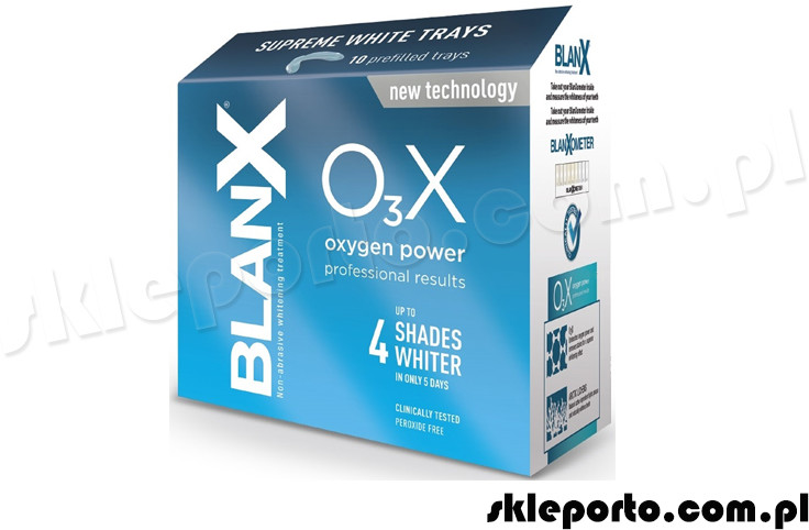 Blanx BlanX O3X Professional Nakładki Wybielające 10 sztuk Profesjonalny system do wybielania zębów w warunkach domowych