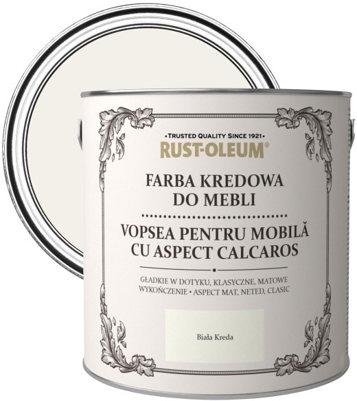 Rust-Oleum Farba kredowa do mebli Rust-Oleum biała kreda 2 5 l R0070001C5
