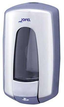 Jofel ac79500 aitana dozownik do mydła, 0.9 L, Inox połysk, wielokrotnego napełniania AC79500