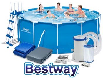 Bestway Basen ogrodowy stelażowy 366 x 122 cm 6w1 56088/56420 56420