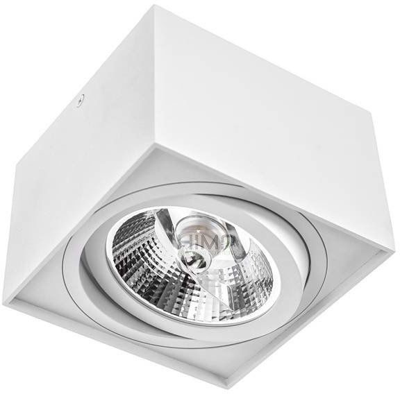 Spectrumled CHLOE AR111 NATYNKOWA GU10 250V IP20 145x145x100 BIAŁY kwadratowa ruchoma SLIP005038