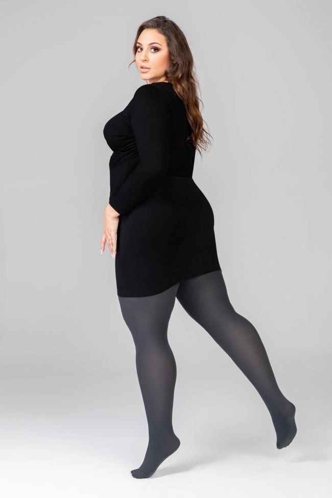 Tono Rajstopy MARGARET I Plus Size OBSIDIAN - Tono