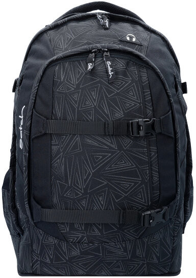 Satch Satch pack  Plecak szkolny 48 cm schwarz reflektierende dreiecklinien ninja bermuda SAT-SIN-001-9R8