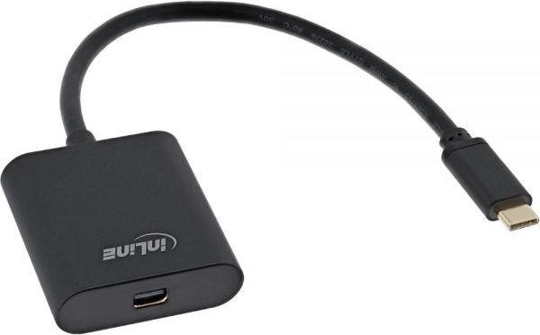 InLine Adapter USB USB-C DisplayPort Mini 0.2m Czarny 64105B 64105B