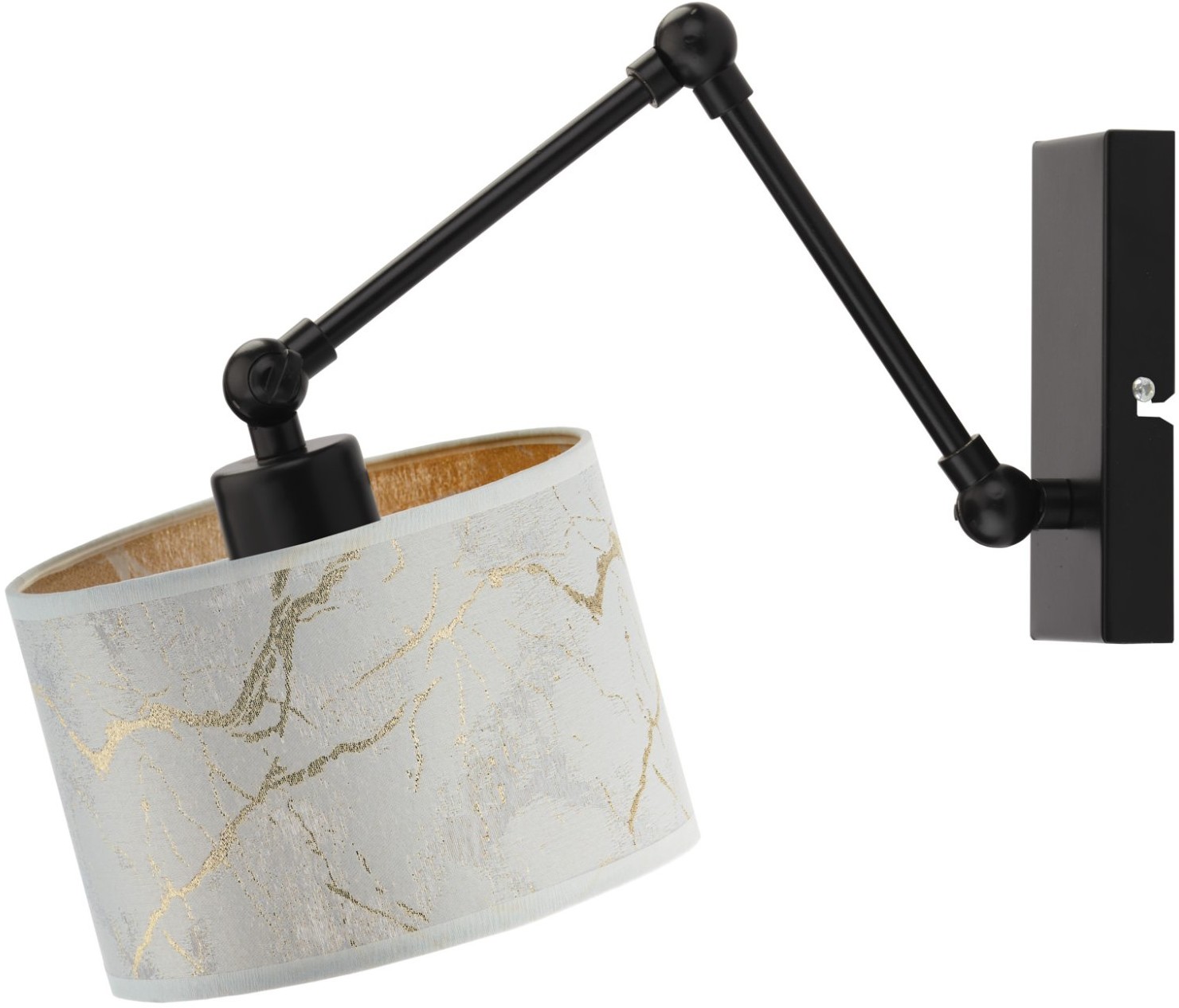 LYSNE Regulowany kinkiet ścienny z przegubem TULON MARMUR 400005/241