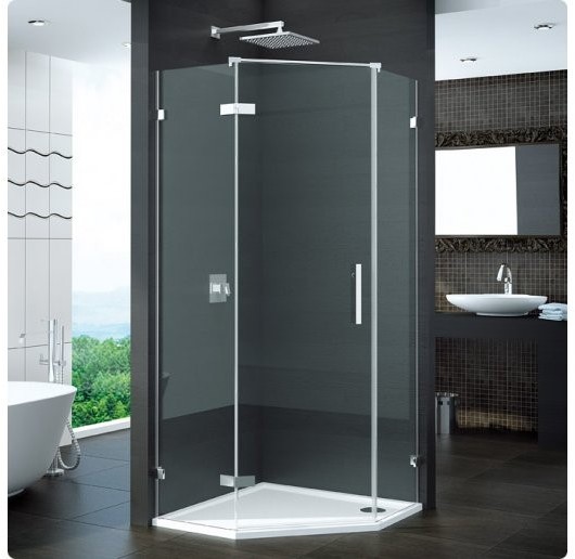 Ronal Sanswiss Pur Drzwi 45-100x200 cm prawe chrom przezroczyste PUR51DSM11007