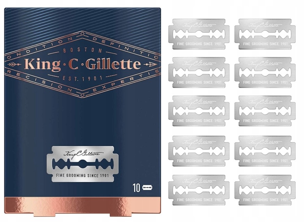 Gillette King C. Żyletki do maszynek, 10 sztuk